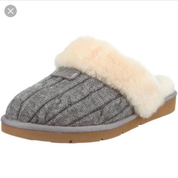 gray ugg slippers